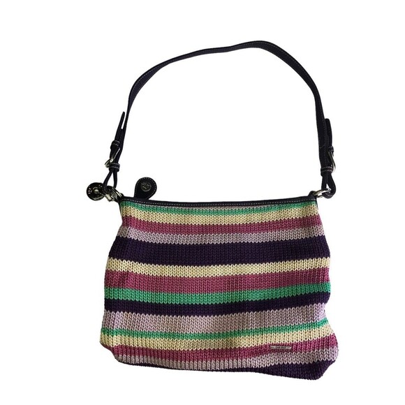 The Sak Boho Knitted Striped Multicolor Shoulder Bag - Picture 1 of 11